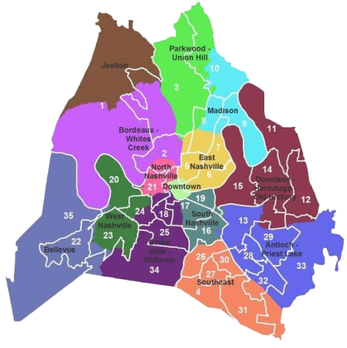 nashville district map